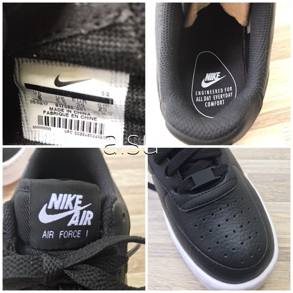 Nike Air Force 1 Upstep Black Leather WMNS - Picture 8 of 8